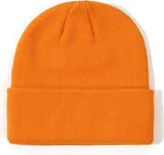Mutte invernali per bambini - cappello per bambini maschi e femmine - cappello di lana caldo per bambini - cappello per bambini all'aperto - adatto per bambini di 2-6 anni - arancione - 19*18cm