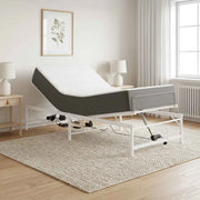 Telaio Letto Elettrico Regolabile Bianco 100 x 190 cm Acciaio 42021398
