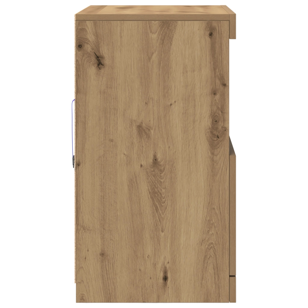 Mobile con luci LED Rovere Artigianale 60x37x67 cm