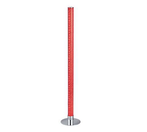 Piantana LED a tubo RGB, metacrilato e metallo, H 105 cm, Leia