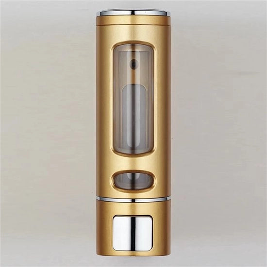 Dispensatore di sapone - Pomp di sapone a sospensione - Dispensatore di sapone manuale - Indipendente e riempibile - 90*60*220mm - oro - ABS - Pomp di sapone indipendente - Cucina - Bagno - Doccia - 400ml