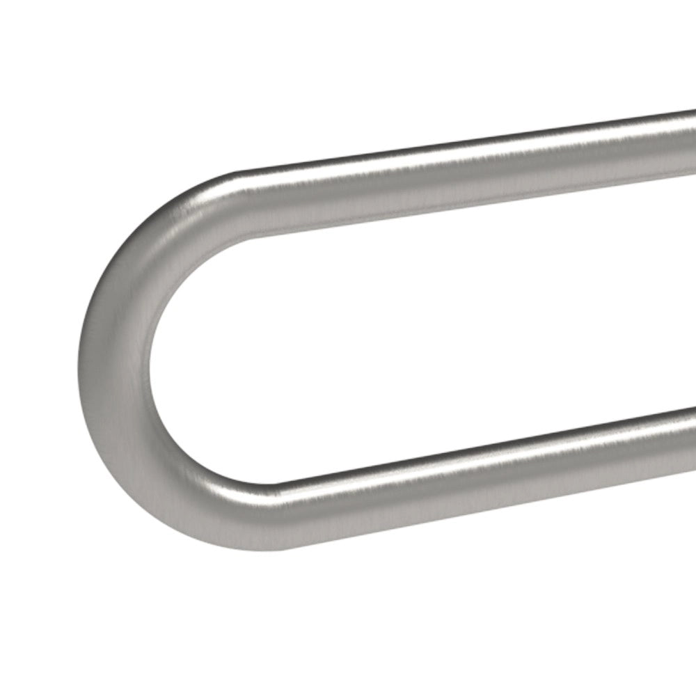 Maniglione barra ribaltabile con piastra lunga cm60 inox satino