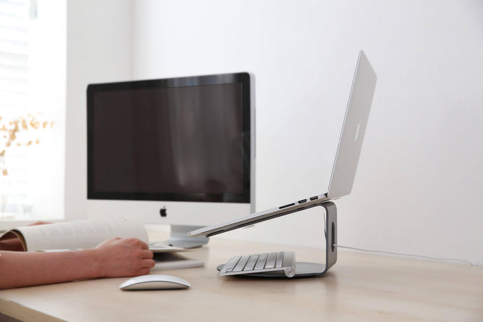 Supporto Rialzo per Portatile PC 24x23,7x13,5 cm in Alluminio Grigio