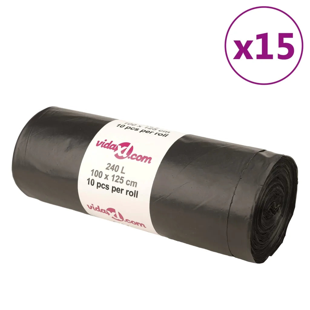Sacchetti per Cestini 150 pz Neri 240 Lcod mxl 107564
