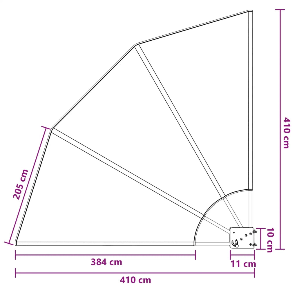 Schermo di Privacy per Balcone 140 x 140 cm Poliestere Marrone 42037146