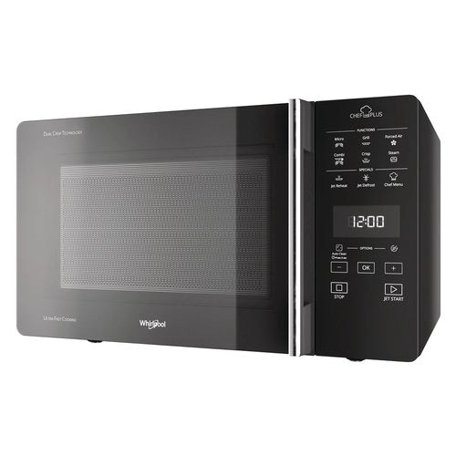 Microonde Combinato Whirlpool Chef Plus Mcp 359 Sl 800 W 25 Litri Grill (A30xL52xP49,4) Funzione Cottura A Vapore Argento