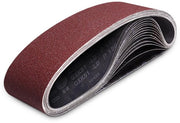 Set di cinture abrasive 15 pezzi - 100 x 915 mm - Dimensione della grana 80/120/150/240/320 - Set per macchina per cinture abrasive - Set di carta abrasive - Adatto per uso stazionario