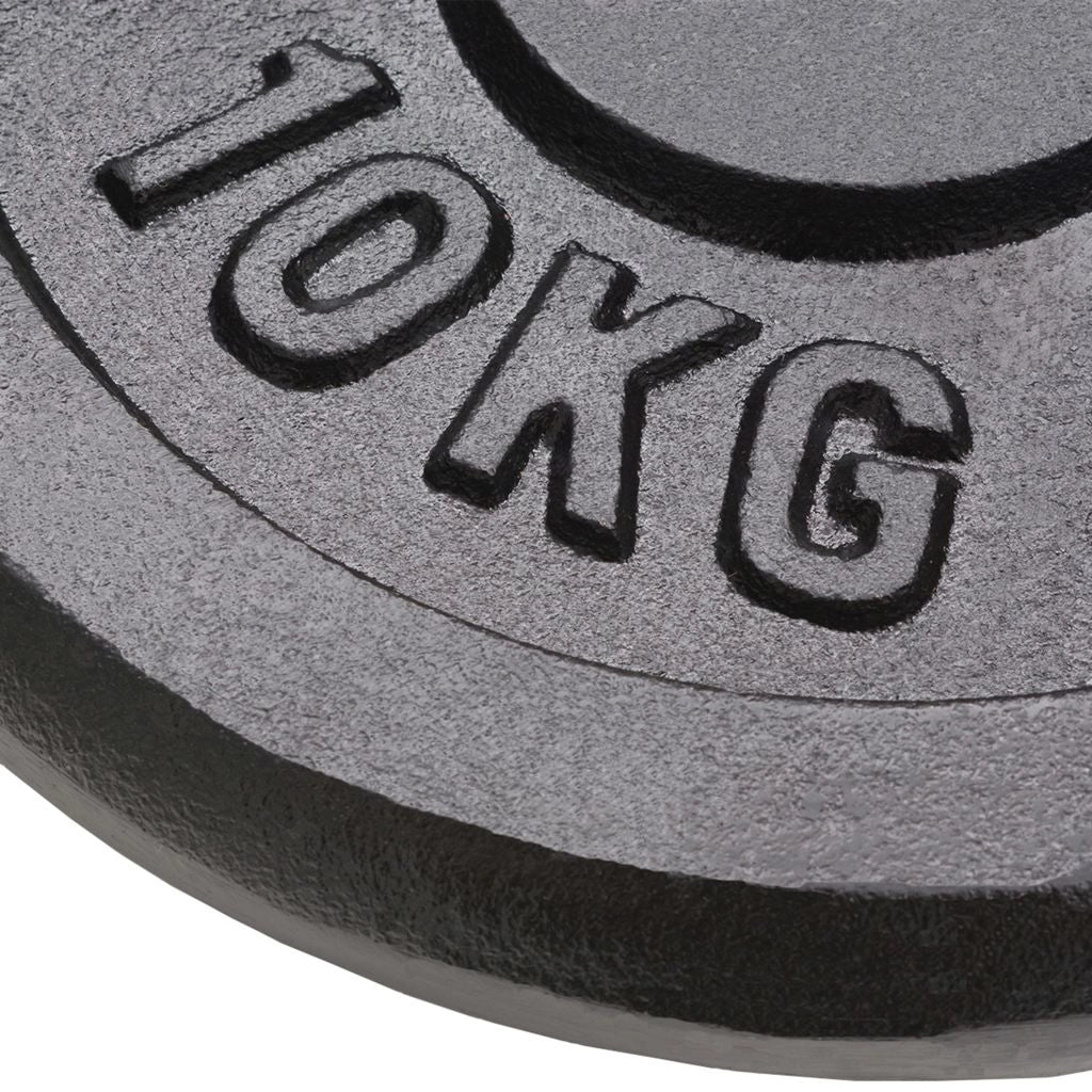 Set di 4 dischi pesi: 2 x 10 kg + 2 x 5 kg manubri in ghisa per fitness e allenamento con i pesi 02_0000761