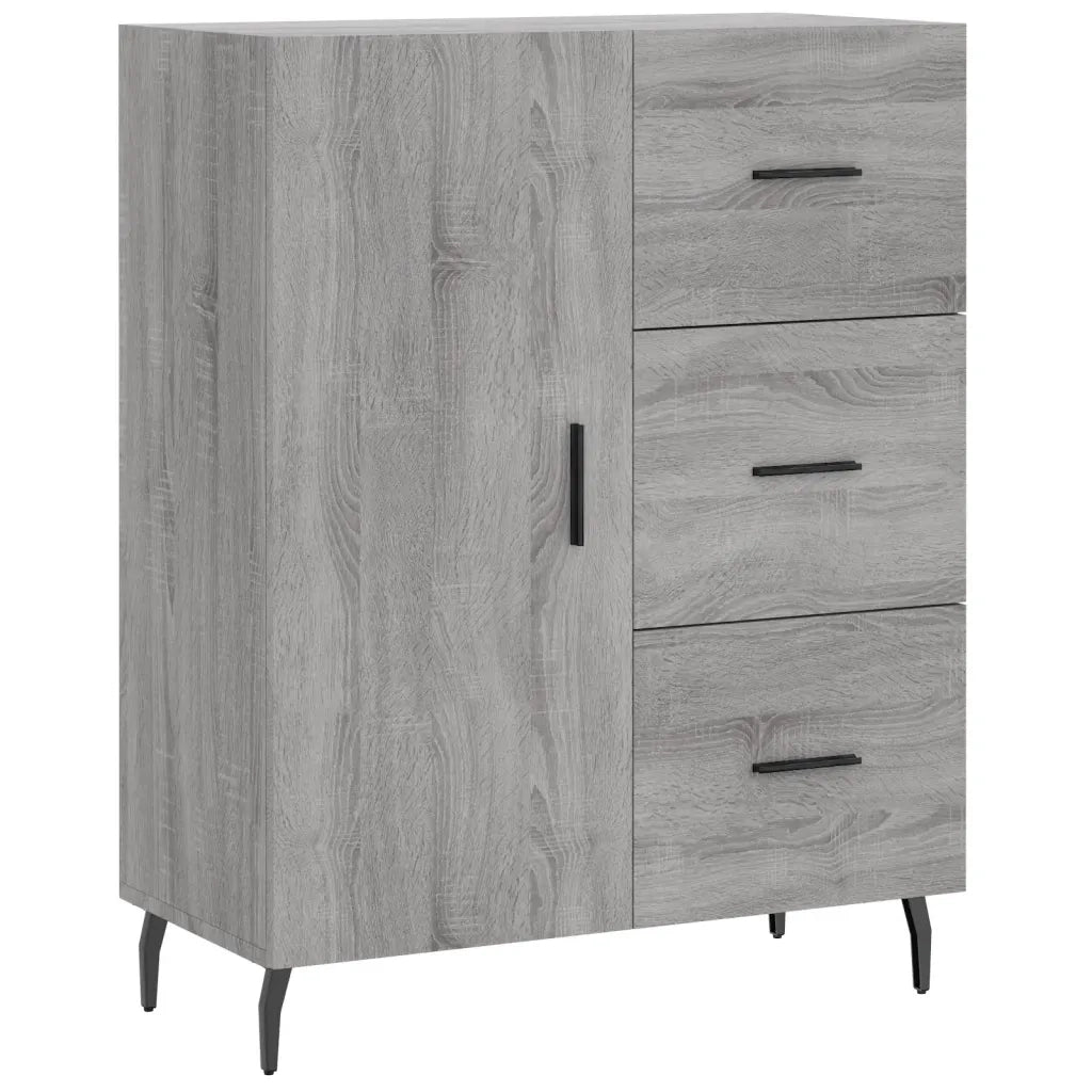 Credenza Grigio Sonoma 69,5x34x180 cm in Legno Multistrato 3195921