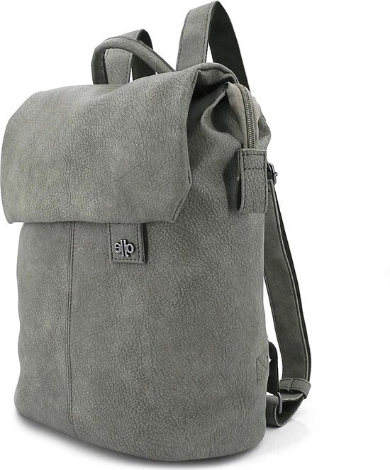 Borsa elegante per donne e ragazze – borsa città in pelle imitativa – piccola borsa scolastica (grigia)