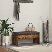 Panca per ingresso con cuscino Rovere fumé 83 x 38 x 40 cm