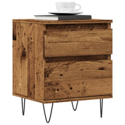 Comodino-Tavolino da notte Legno Antico 40x35x50 cm in Legno Multistrato 874603