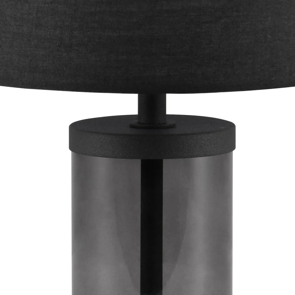 LÚZETE - LAMPADA DA TAVOLO METALLO NERO E14 GLADYS