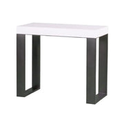 Consolle allungabile 90x40/300 cm Tecno bianco frassino gambe antracite