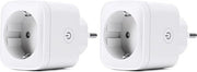 Socket Wi-Fi Intelligente - Compatibile con Alexa e Google Assistant - Regolazione dell'alba su 24 GHz - 16 A - 2 pezzi