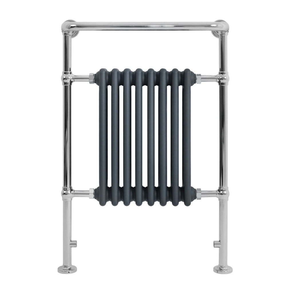 Radiatore Bagno Tradizionale 950x660mm Grigio Cromato Scaldasalviette