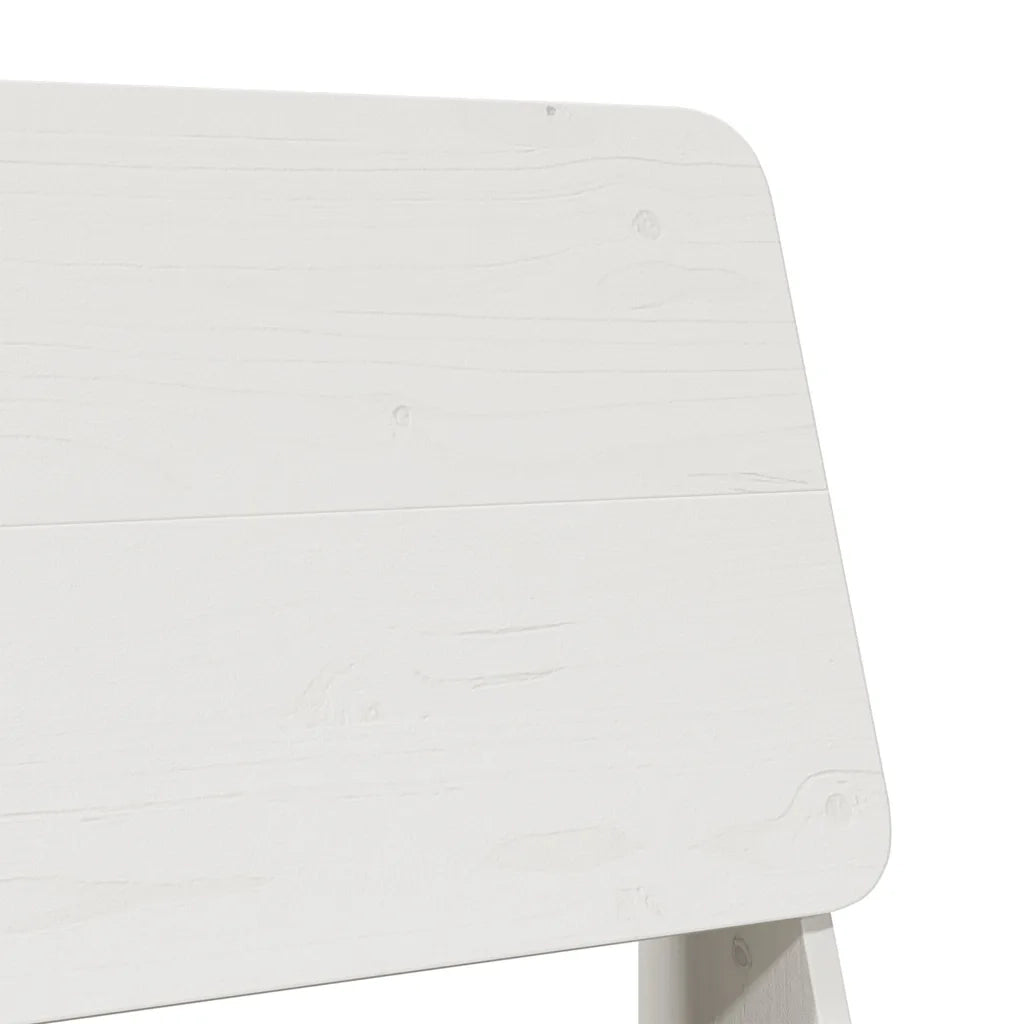 Sedia da Giardino Bianca 60x64x70,5cm in Legno Massello di Pino