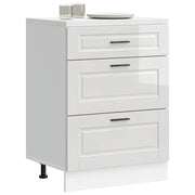 Mobiletto da cucina "Porto" Bianco lucido in legno ingegnerizzato 854261