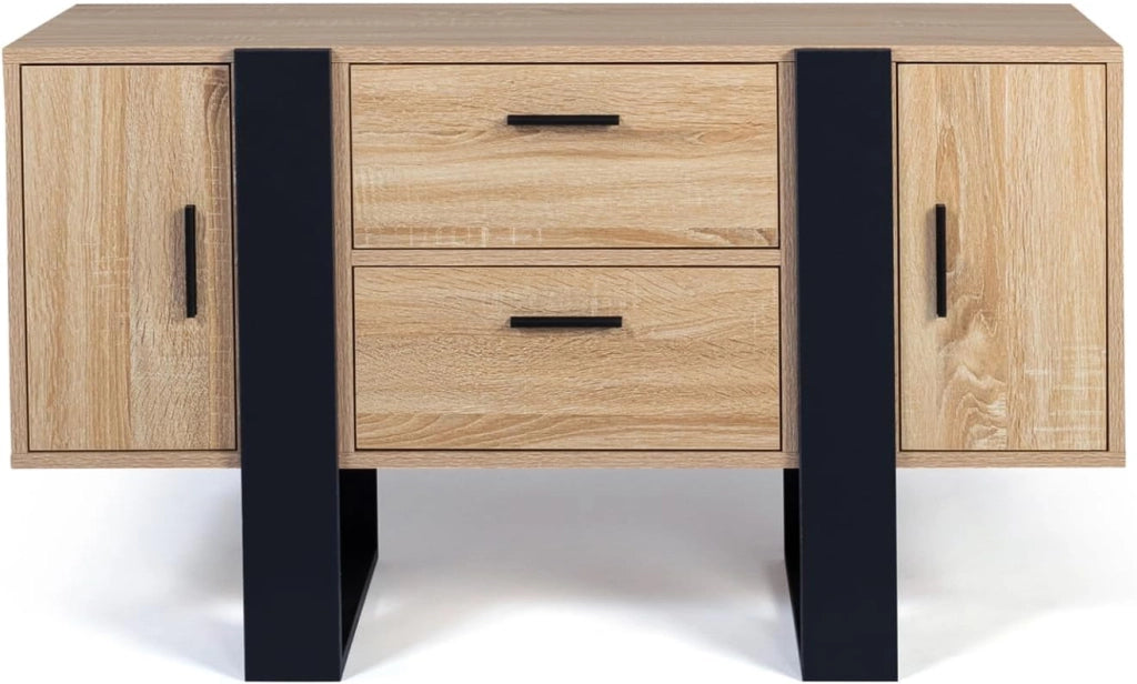 Credenza PHOENIX in legno e nero