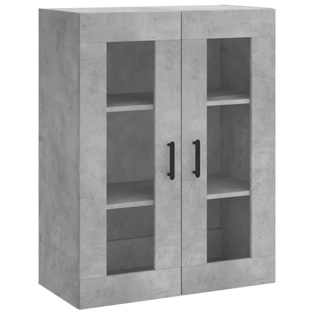 Armadietti a Parete 2 pz Grigio Cemento in Legno Multistrato CFW3972374