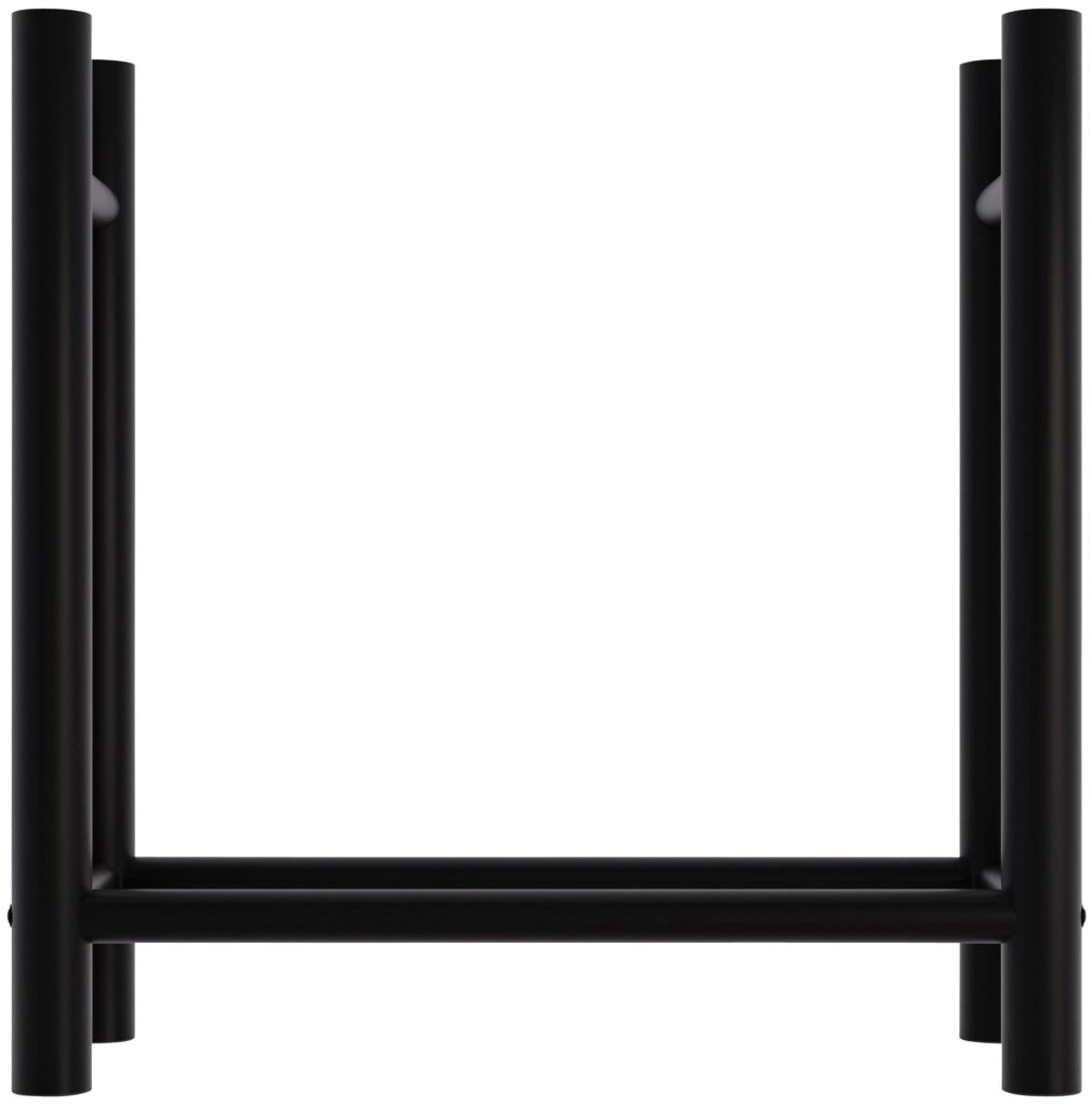 Porta legna da ardere Medya nero rotondo,30x80x80 cm