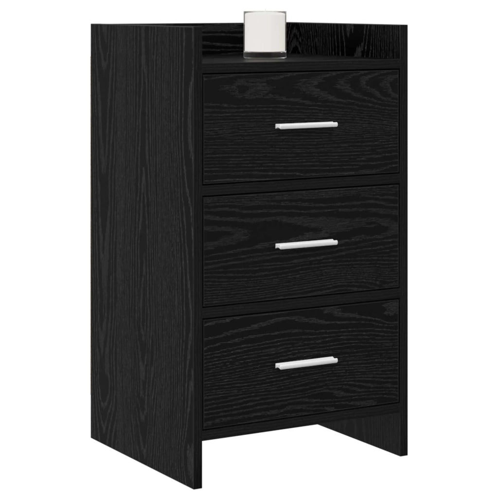 Comodini Rovere Nero 40 x 36 x 70 cm Legno ingegnerizzato 8011028