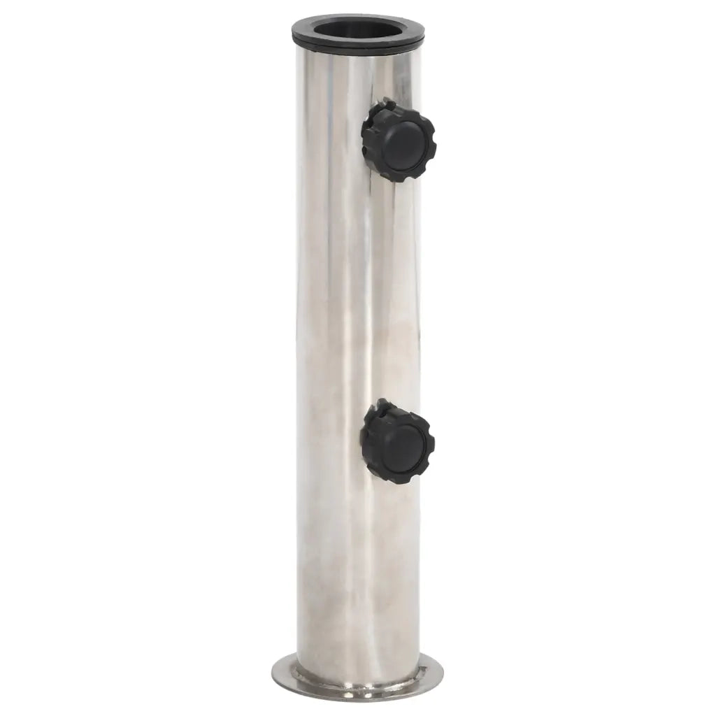 Base per Ombrellone per Palo da Ã˜38/48 mm Argento Acciaio Inox