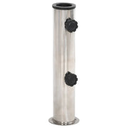 Base per Ombrellone per Palo da Ã˜38/48 mm Argento Acciaio Inox