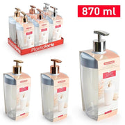 1 Pezzo Dispenser Portasapone Liquido in Plastica 870 ml Vari Colori
