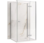 Cabina Doccia Rea Atlas 100x100 Chrome destra