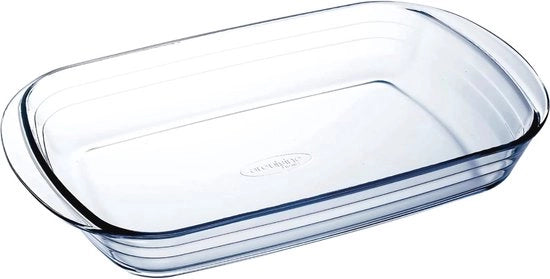 Piatto da forno rettangolare 40 x 27 cm 4,6 L trasparente