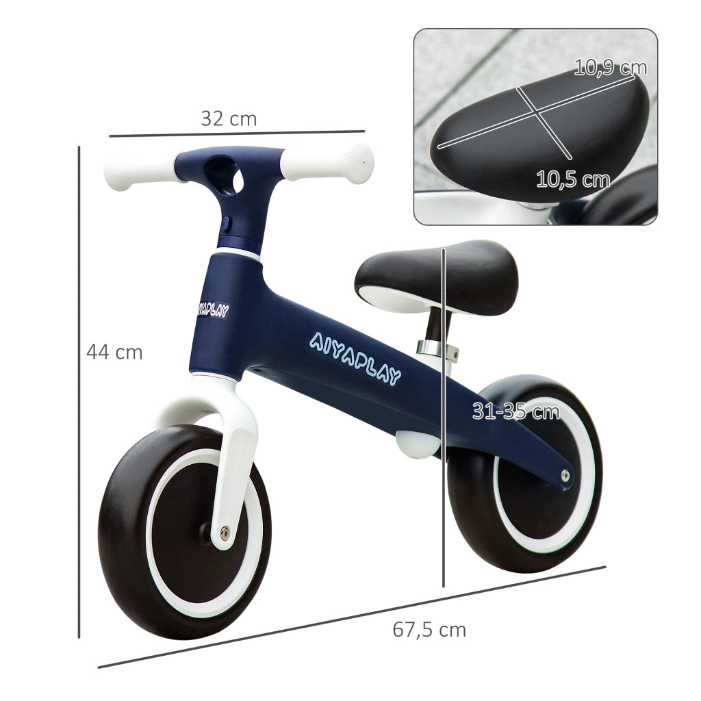 Bicicletta senza pedali per bambini ¨C zephmum ¨C blu regolabile 18-36 mesi