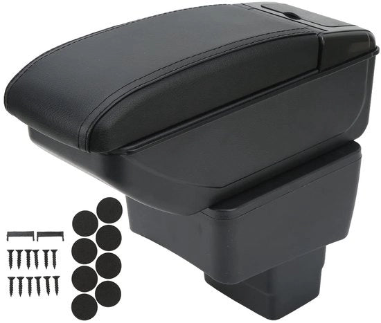Supporto guida per auto - Contenitore d'accessori per Mazda CX-3 2015-2018 - Cassetto di stoccaggio doppio strato - Nero