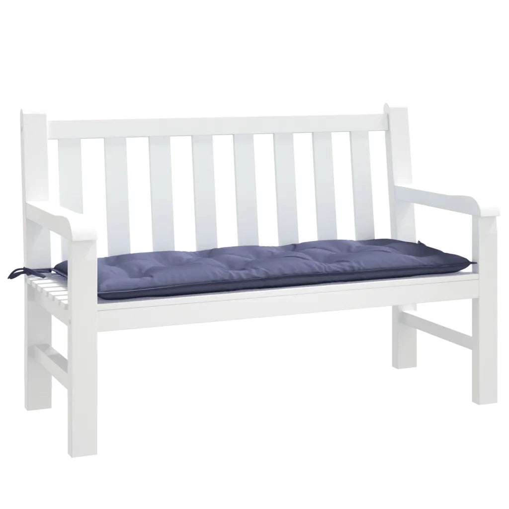 Cuscino Panca Giardino Blu Marino 120x50x7cm in Tessuto Oxford 378959