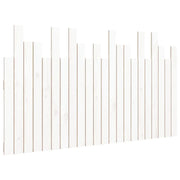 Testiera | Testata da Parete Bianca 140x3x80 cm in Legno Massello di Pino