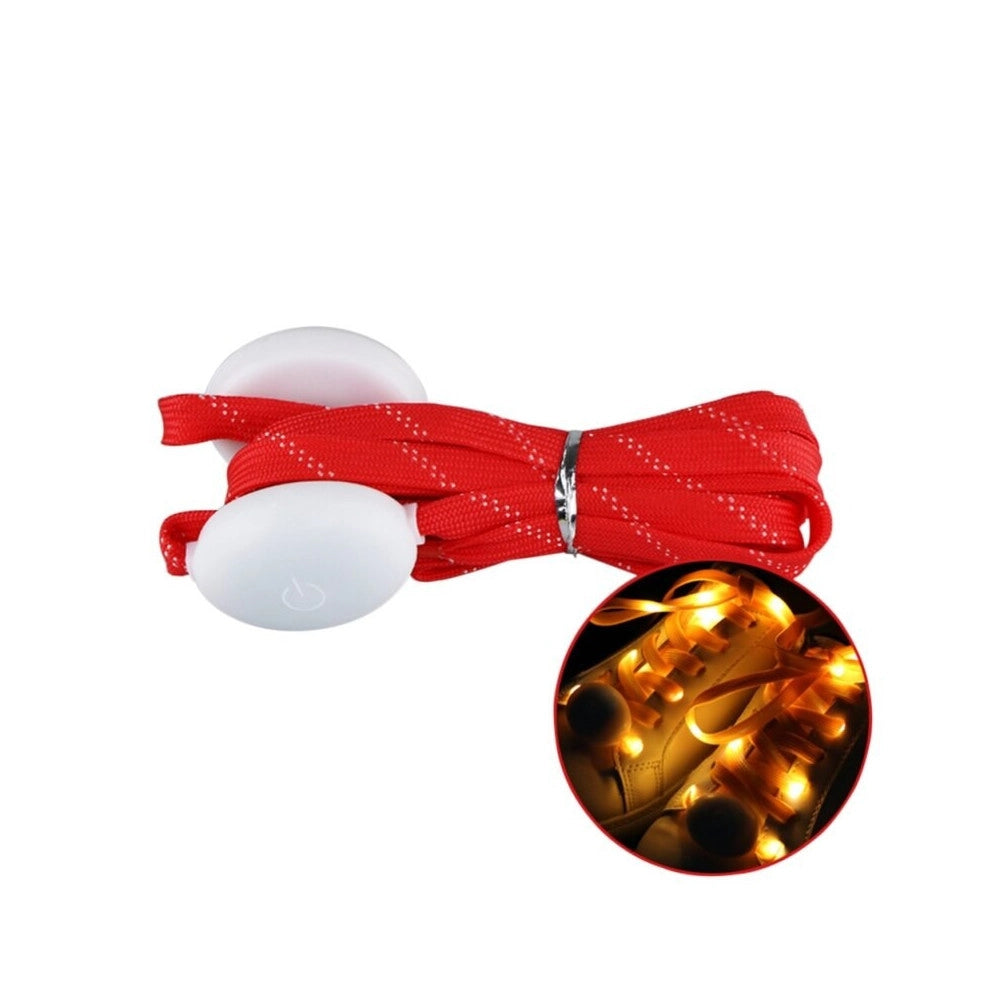 Trade Shop - Coppia Di Lacci Piatti Per Scarpe Colorati Con Luci A Led Stringhe Sneaker -