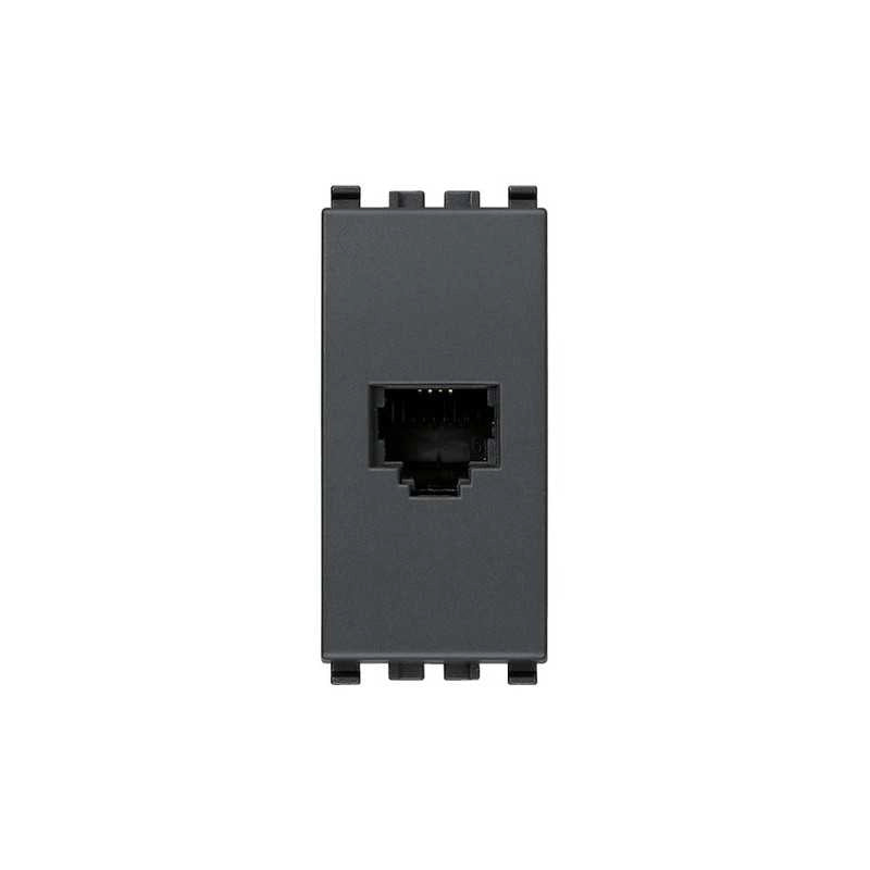 20320 Presa Rj11 6/4 Grigio Eikon