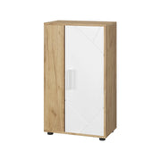 Vicco Cassettiera Quercia dorata/bianco 50.1 x 87.3 cm con 2 scomparti