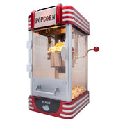 SOGO Macchina per Popcorn Retrò 8 Tazze, Contenitore in Acciaio Inox, Con Luce Interna