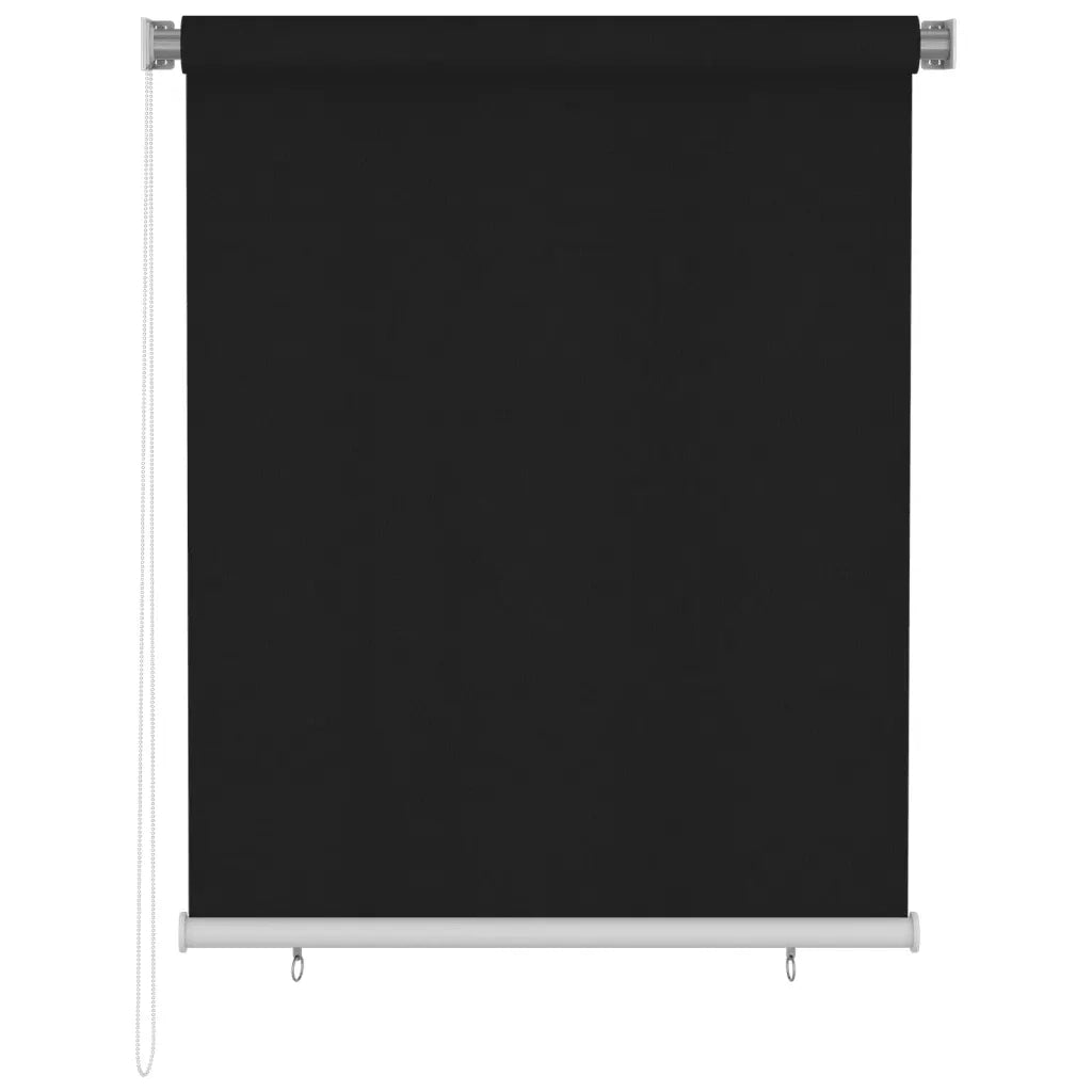 Tenda a Rullo per Esterni 120x140 cm Nera