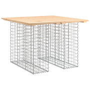 Tavolo da Giardino | Tavolino da esterno in gabbione design 100x102x72 cm in legno massello di pino