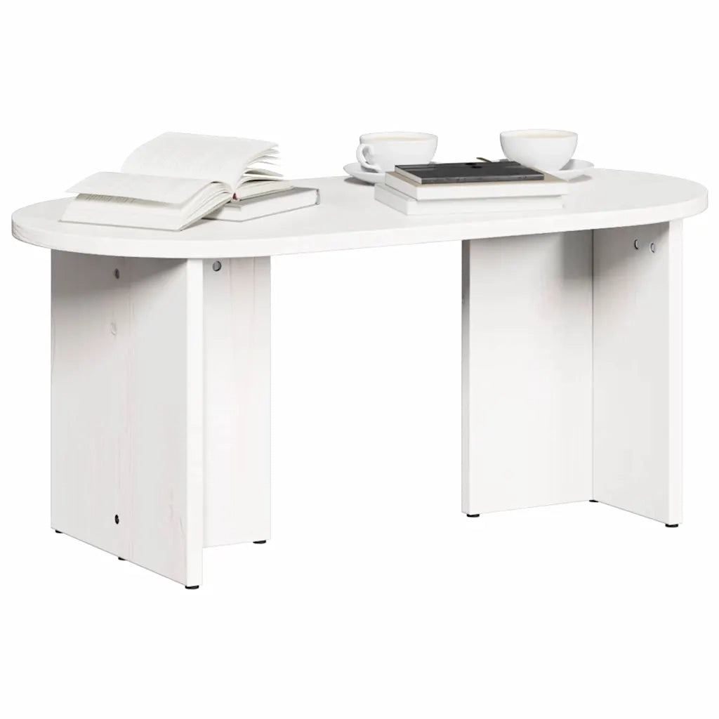 vidaXL Tavolino da salotto Bianco 80 x 39.5 x 35 cm