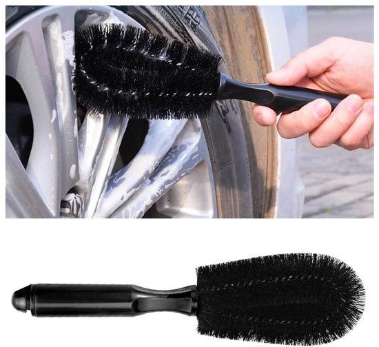 Pulitore di gomma per auto - 27 cm - Nylon di alta qualità - Nero - Adatto per auto