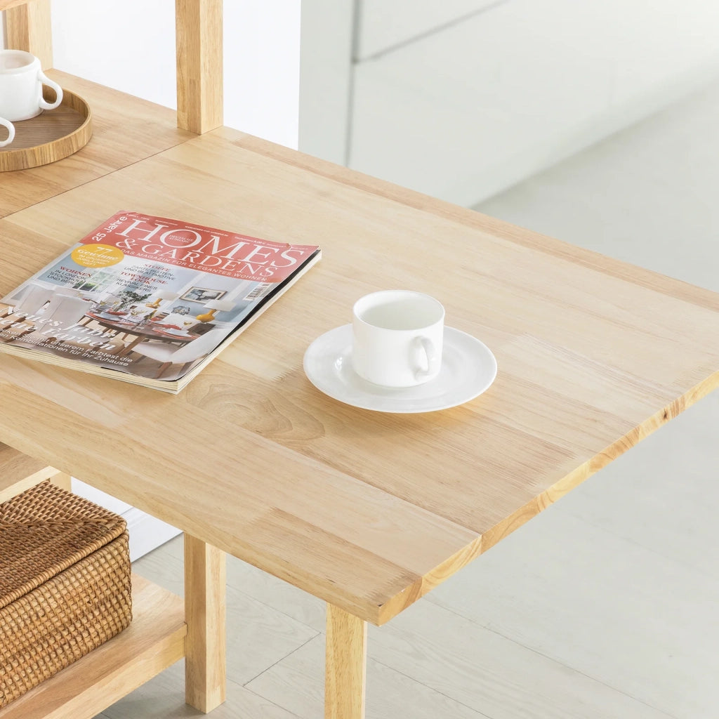 Tavolo Cucina Piccolo Tavolo da Cucina Allungabile Tavolino da Pranzo Credenza Scaffale tavolini pieghevoli FWT70-N