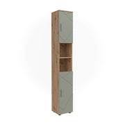 Vicco Armadio per il bagno Verde salvia 30 x 192 cm