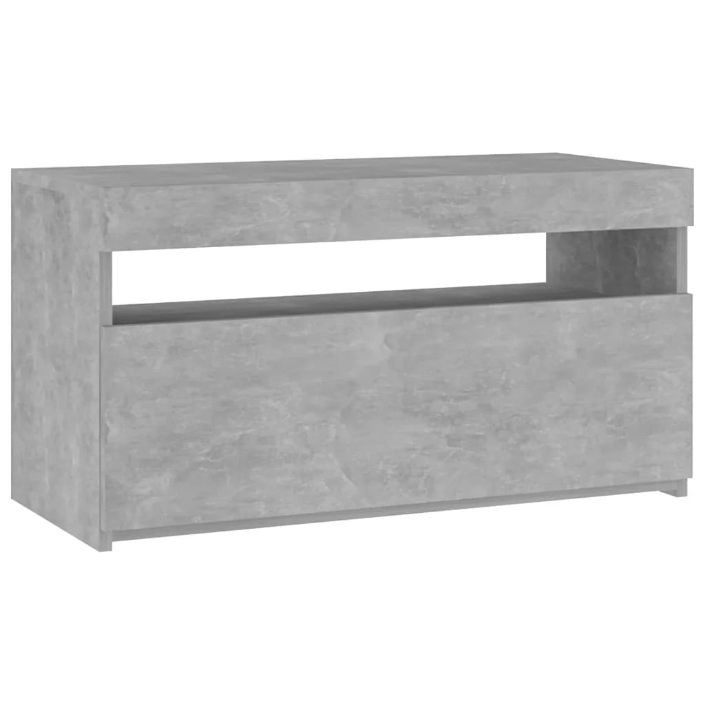 Mobile TV multimediale mensola TV credenza mobile TV per sala da pranzo soggiorno camera da letto con luci LED 75 x 35 x 40 cm grigio 02_0026612