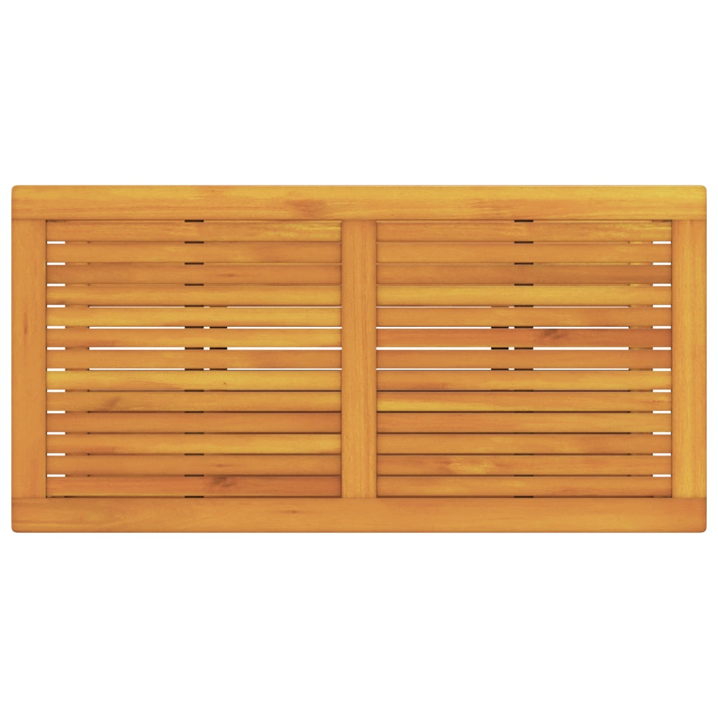 Tavolino da caffÃ¨ 110x55x45 cm in legno massello di acacia