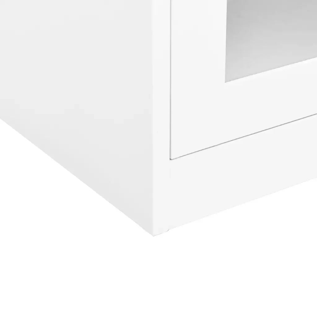 Armadio per Ufficio Bianco 90x40x90 cm in Acciaio 335930