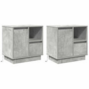 Armadio da Notte 2 pcs Grigio cemento 50 x 34,5 x 50 cm. 869585