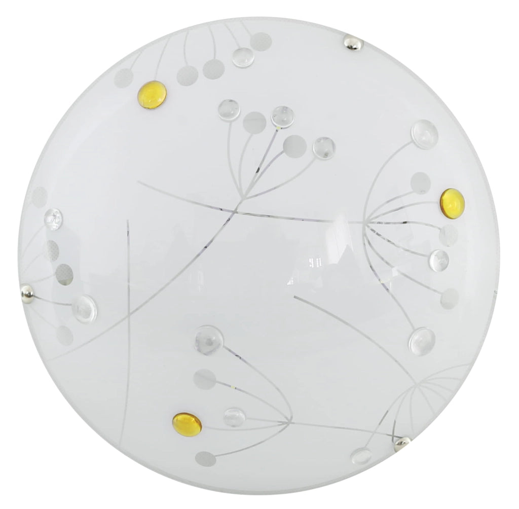 Plafoniera LED Candellux Floral bianca 30cm 10W 6500K